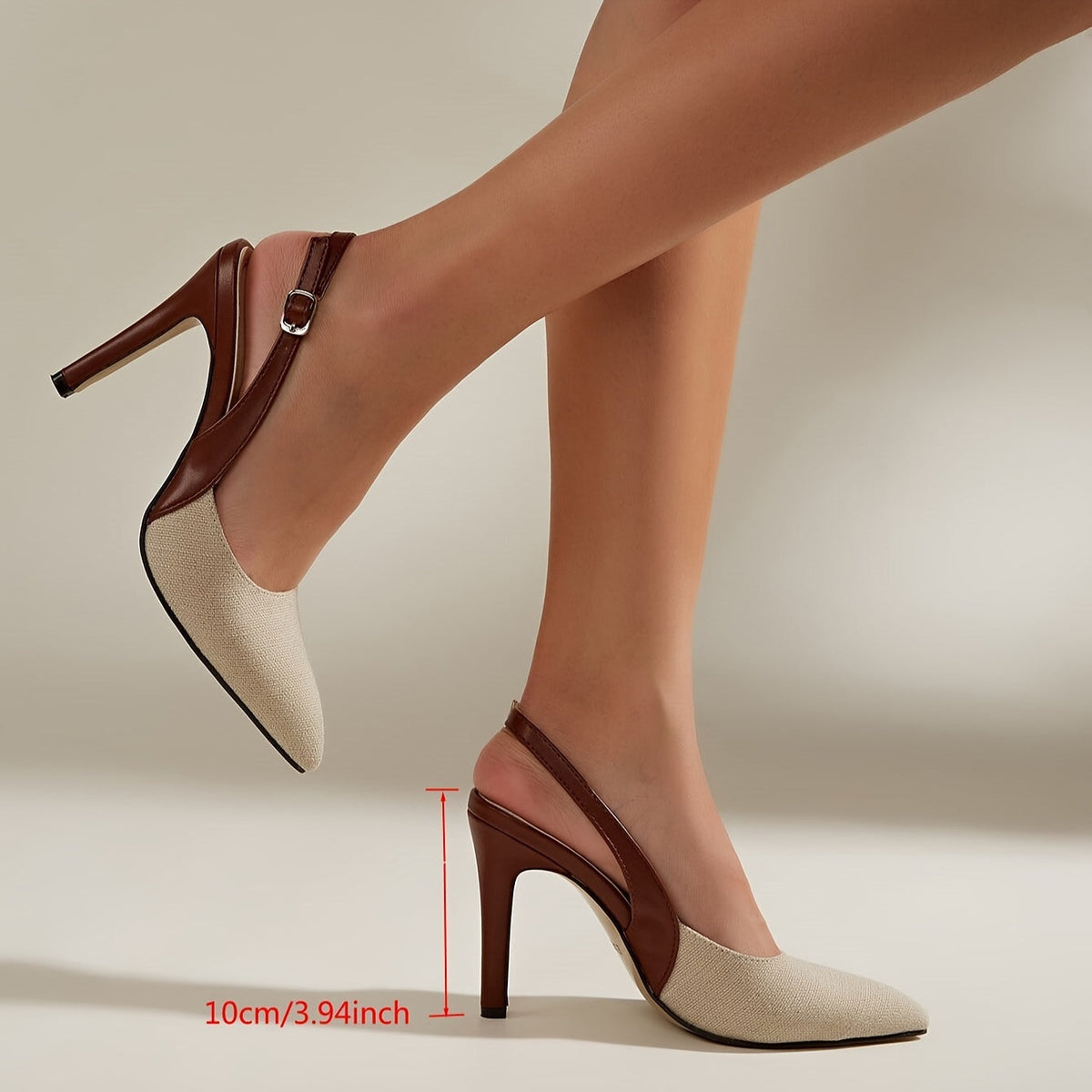 Amélie™ | Talons Slingback Contrastés