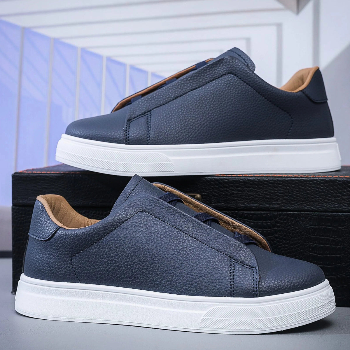 Vellane | Baskets à Enfiler pour Homme Pierre