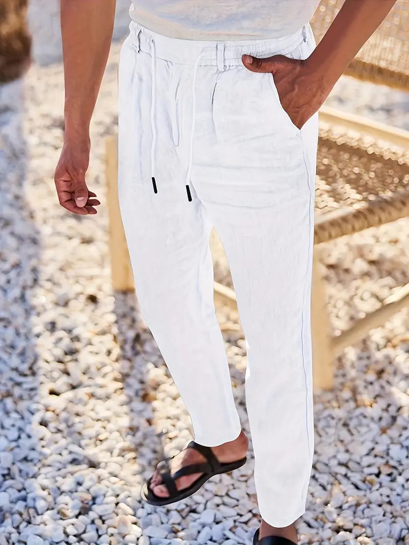 Vellane | Pantalon à Cordon et Pinces pour Homme Nicolas