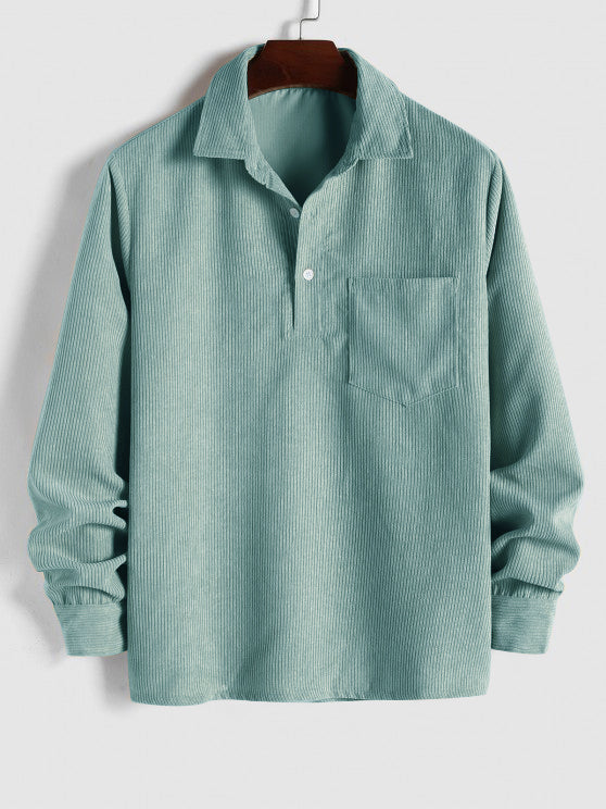 VELLANE | CHEMISE MANCHES LONGUES DEMI-BOUTONS POUR HOMME