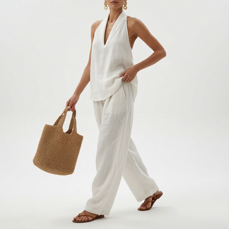 Zoë™ | Ensemble sans manches avec pantalons larges