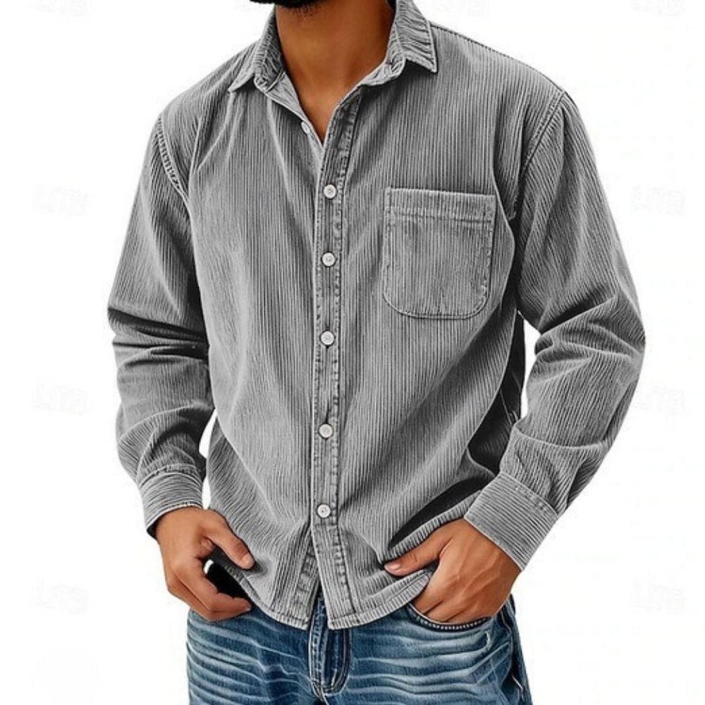 VELLANE | CHEMISE BOUTONNÉE EN VELOURS CÔTELÉ POUR HOMME