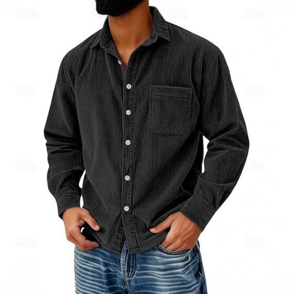 VELLANE | CHEMISE BOUTONNÉE EN VELOURS CÔTELÉ POUR HOMME