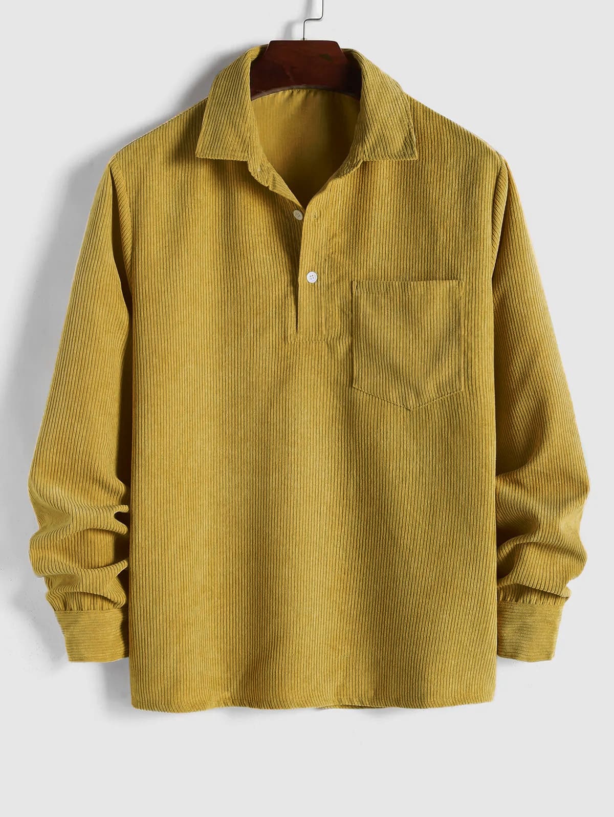 VELLANE | CHEMISE MANCHES LONGUES DEMI-BOUTONS POUR HOMME