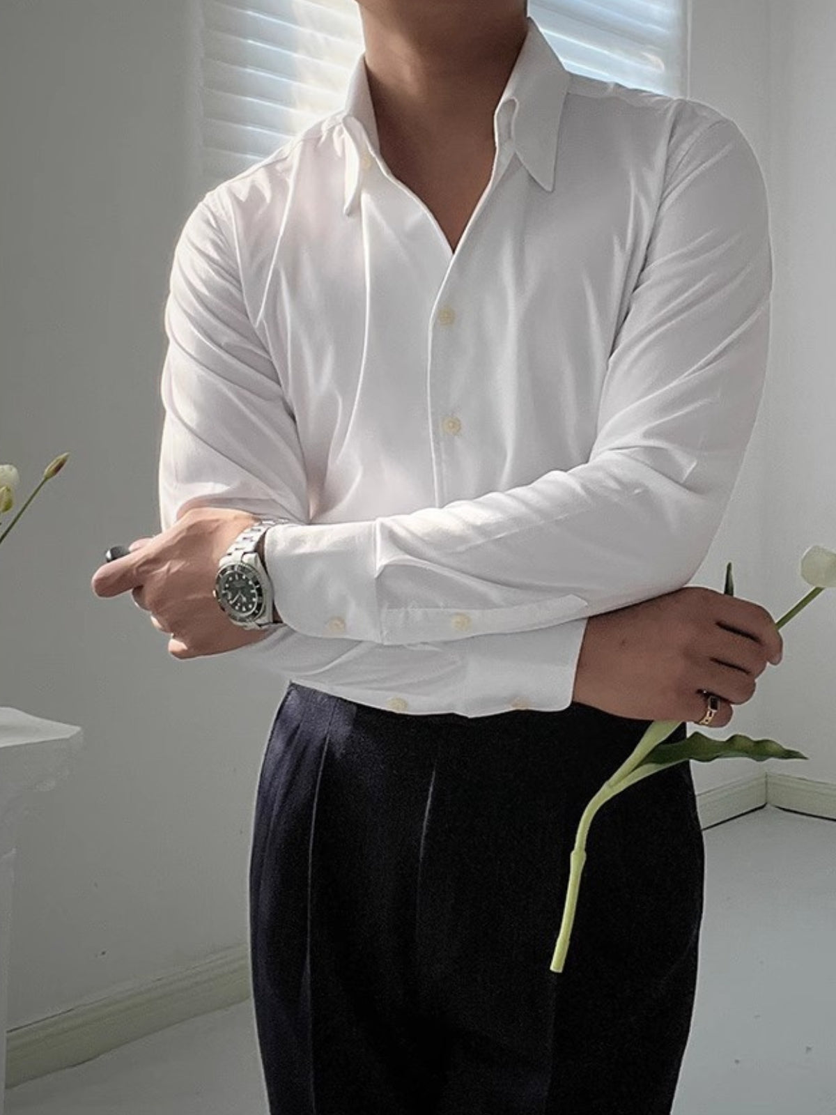 VELLANE | CHEMISE ATHLÉTIQUE ITALIENNE POUR HOMME EN BAMBOU