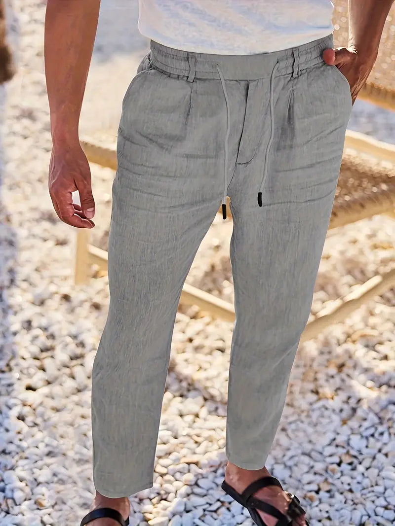Vellane | Pantalon à Cordon et Pinces pour Homme Nicolas