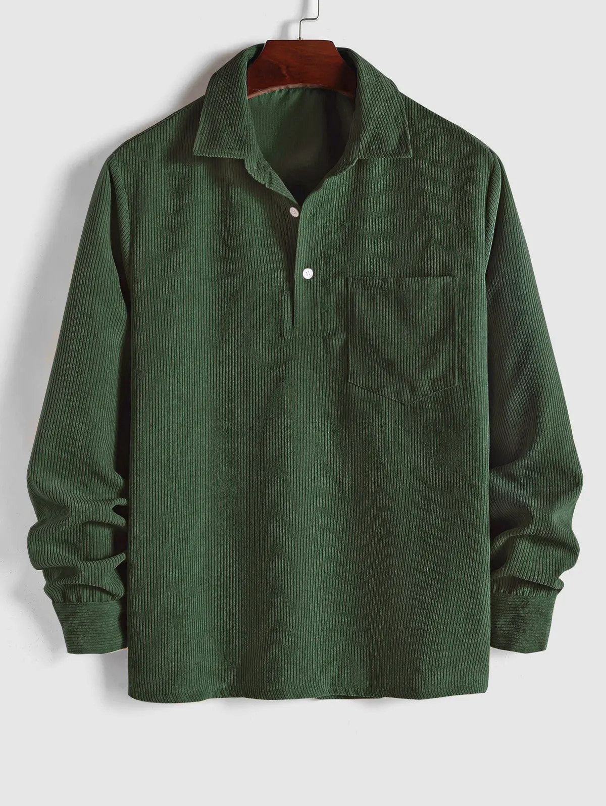 VELLANE | CHEMISE MANCHES LONGUES DEMI-BOUTONS POUR HOMME