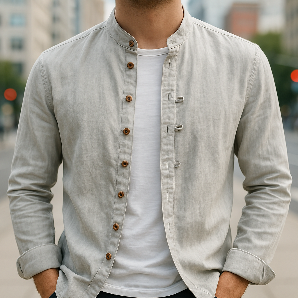 VELLANE | CHEMISE EN LIN ET COTON POUR HOMME