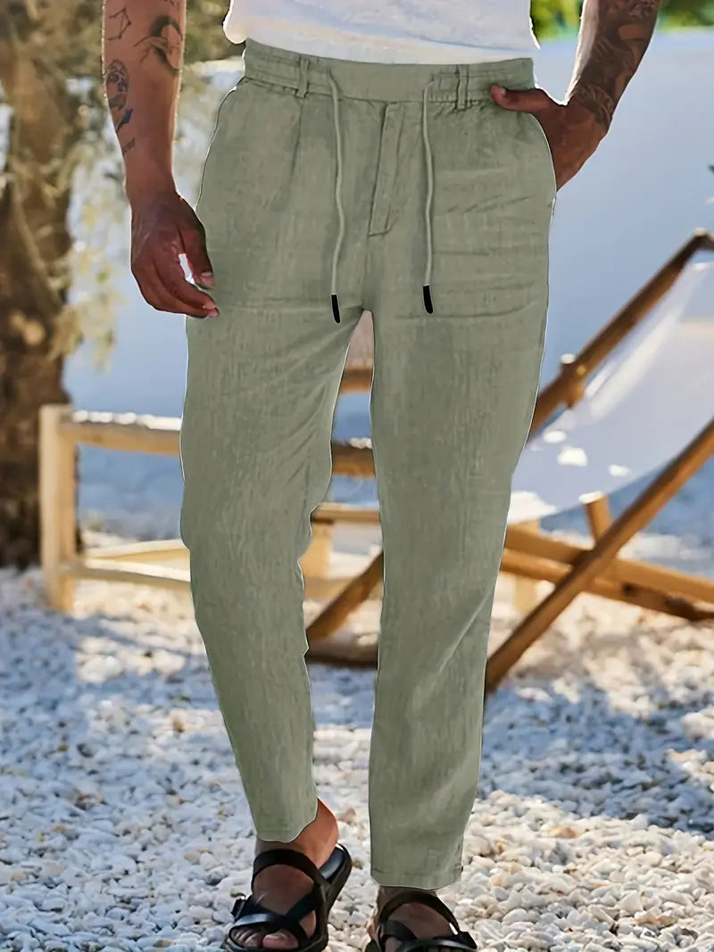 Vellane | Pantalon à Cordon et Pinces pour Homme Nicolas
