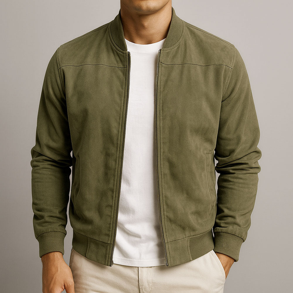 Vellane | Blouson Bomber Aspect Suédé pour Homme Antoine