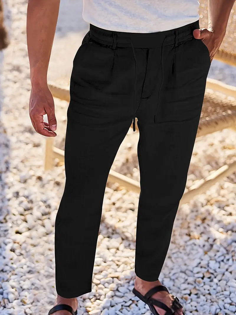 Vellane | Pantalon à Cordon et Pinces pour Homme Nicolas
