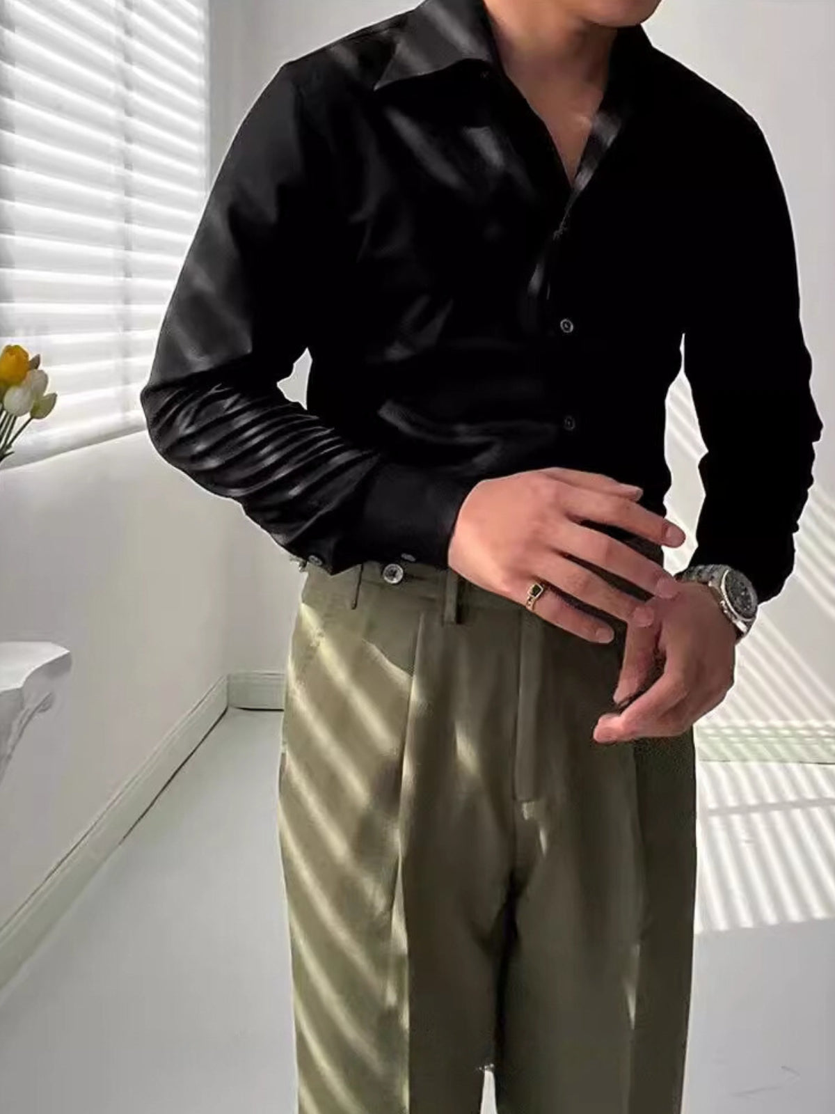 VELLANE | CHEMISE ATHLÉTIQUE ITALIENNE POUR HOMME EN BAMBOU
