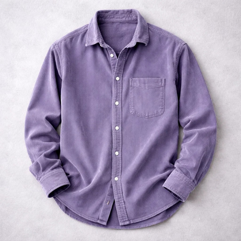 VELLANE | CHEMISE CLASSIQUE EN VELOURS CÔTELÉ POUR HOMME