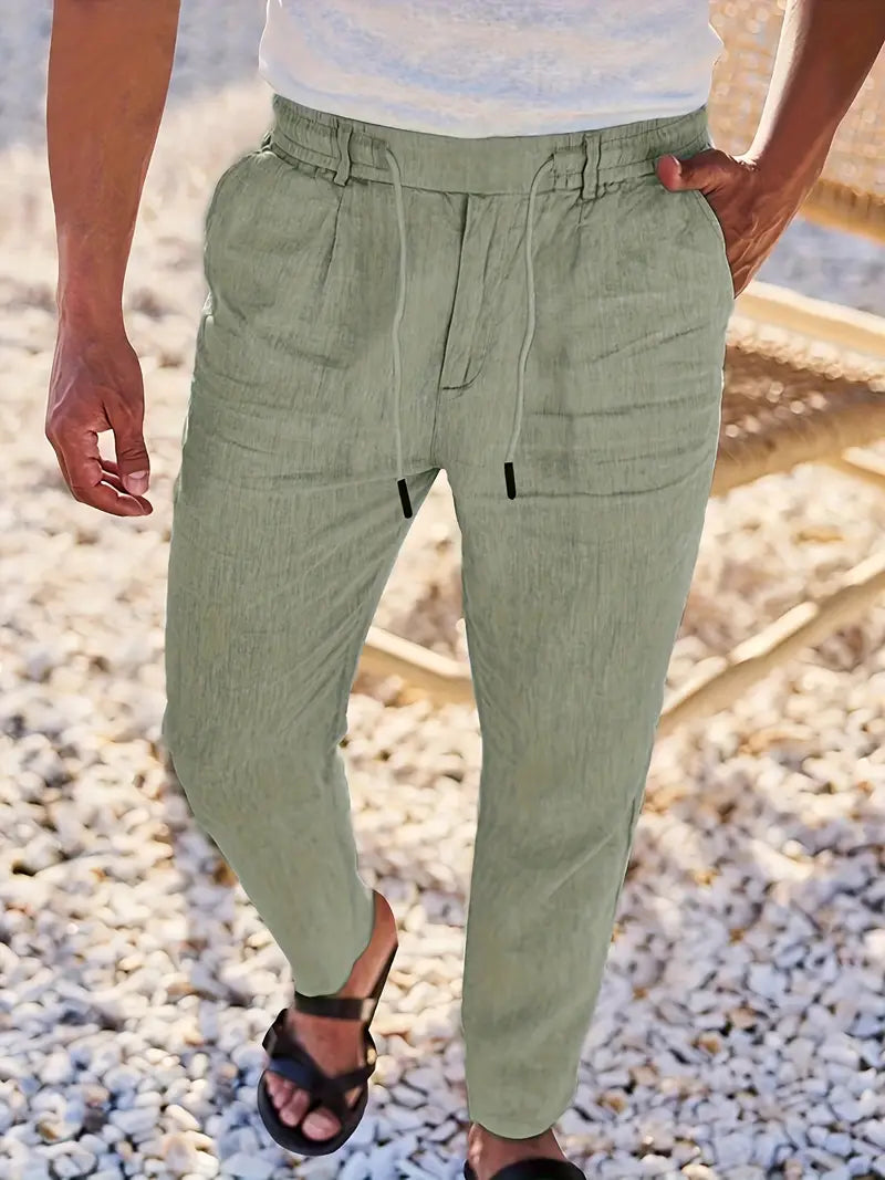 Vellane | Pantalon à Cordon et Pinces pour Homme Nicolas