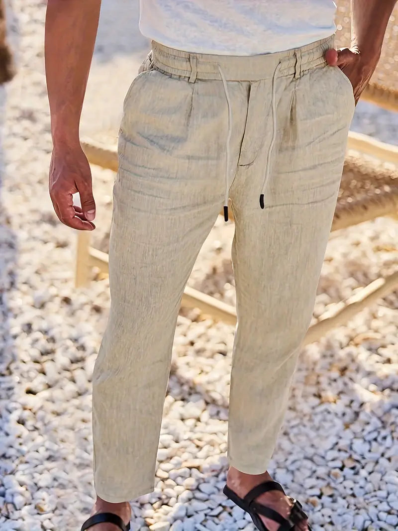 Vellane | Pantalon à Cordon et Pinces pour Homme Nicolas