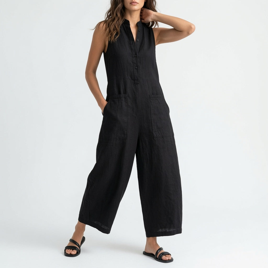 Lotte™ | Salopette Minimaliste Sans Manches