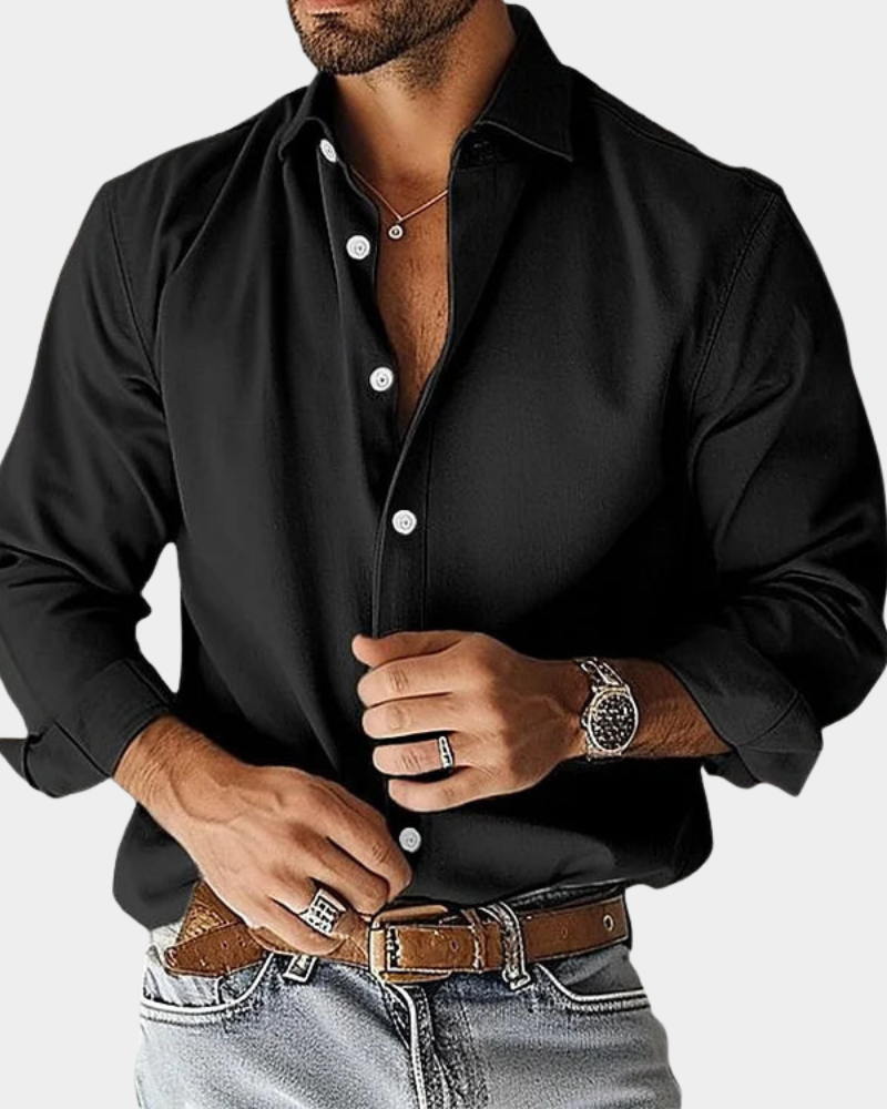 VELLANE | CHEMISE BOUTONNÉE ÉTIREMENT COUPE SLIM POUR HOMME