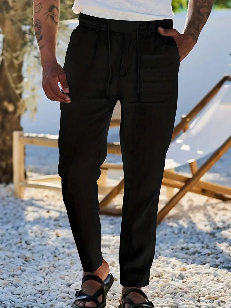 Vellane | Pantalon à Cordon et Pinces pour Homme Nicolas
