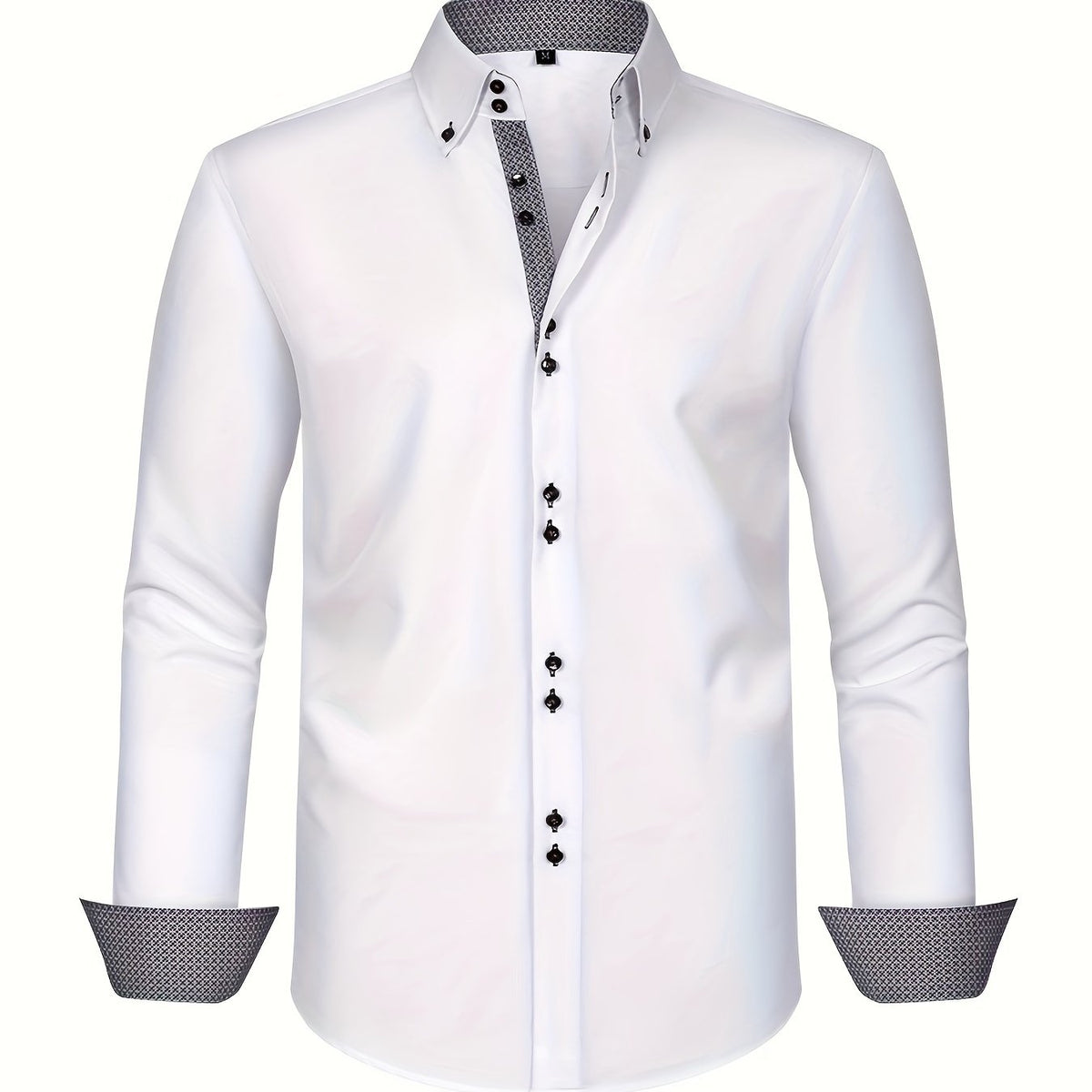 VELLANE | CHEMISE ÉLÉGANTE LÉGÈRE AVEC DÉTAILS CONTRASTÉS