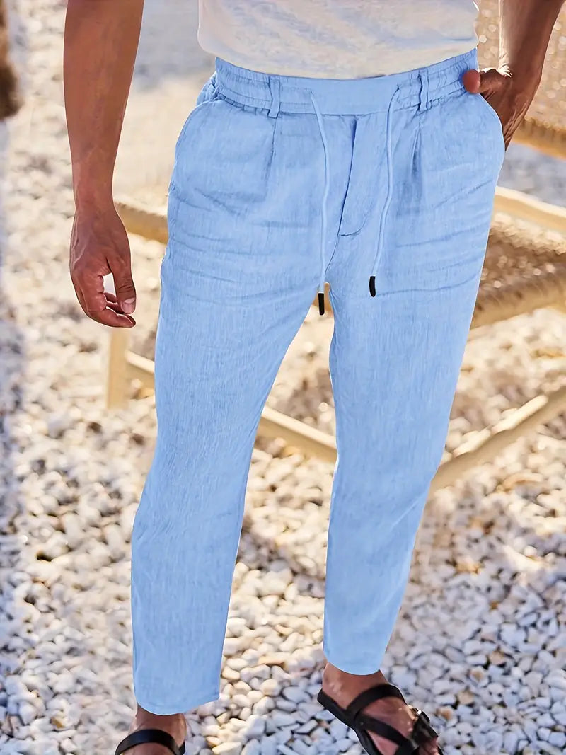 Vellane | Pantalon à Cordon et Pinces pour Homme Nicolas