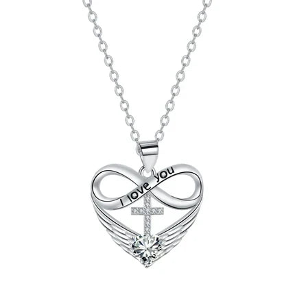 Éternelle™ — Collier cœur infini pierre de naissance