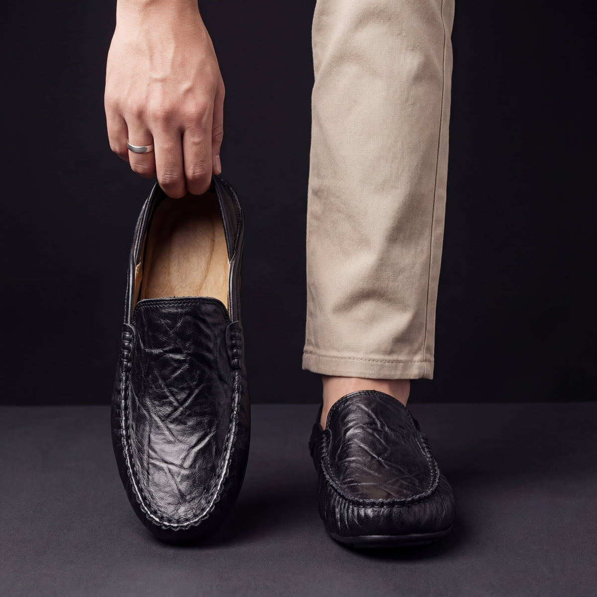 Vellane | Mocassins de Conduite pour Homme Antoine