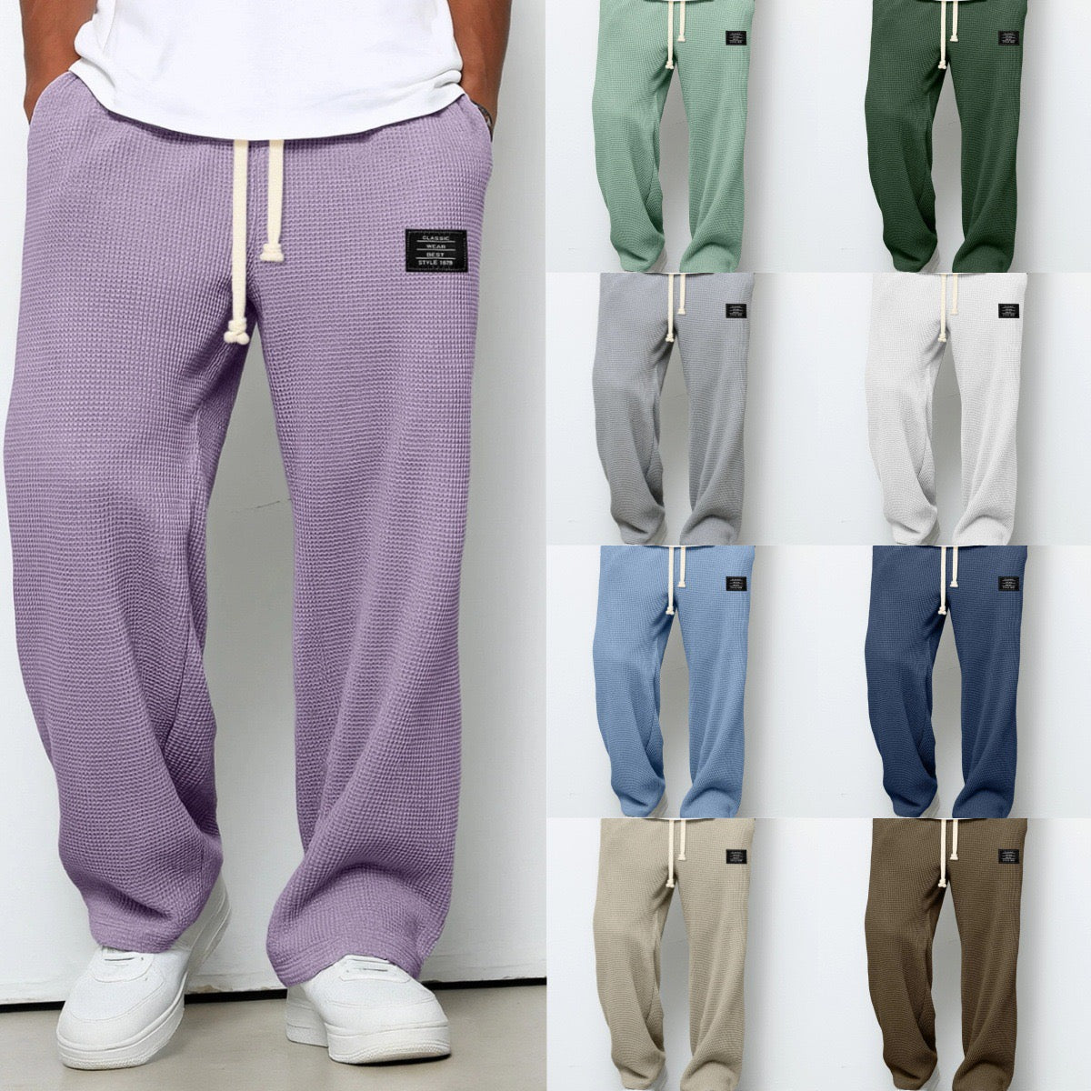 Vellane | Pantalon Large à Cordon pour Homme Frédéric