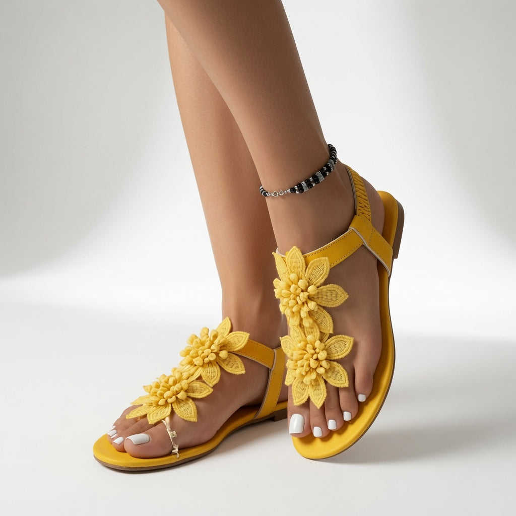 Lysoréa™ — Sandales florales ergonomiques confort estival