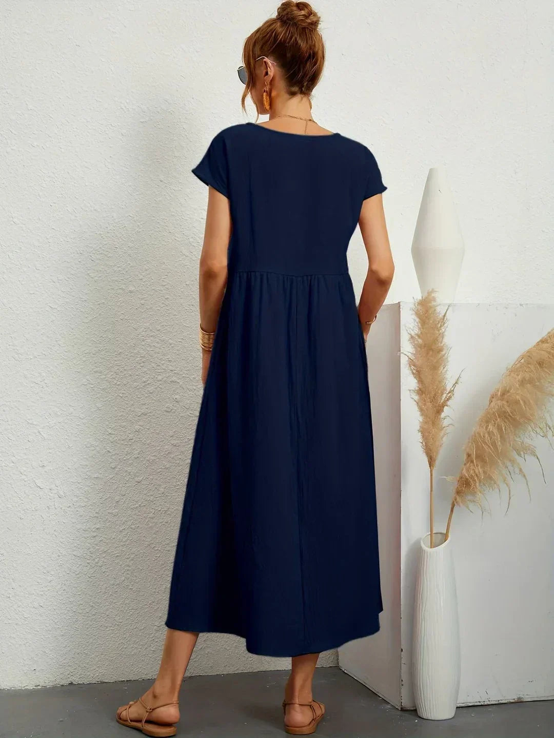 Gabrielle™ | Robe midi fluide élégance intemporelle