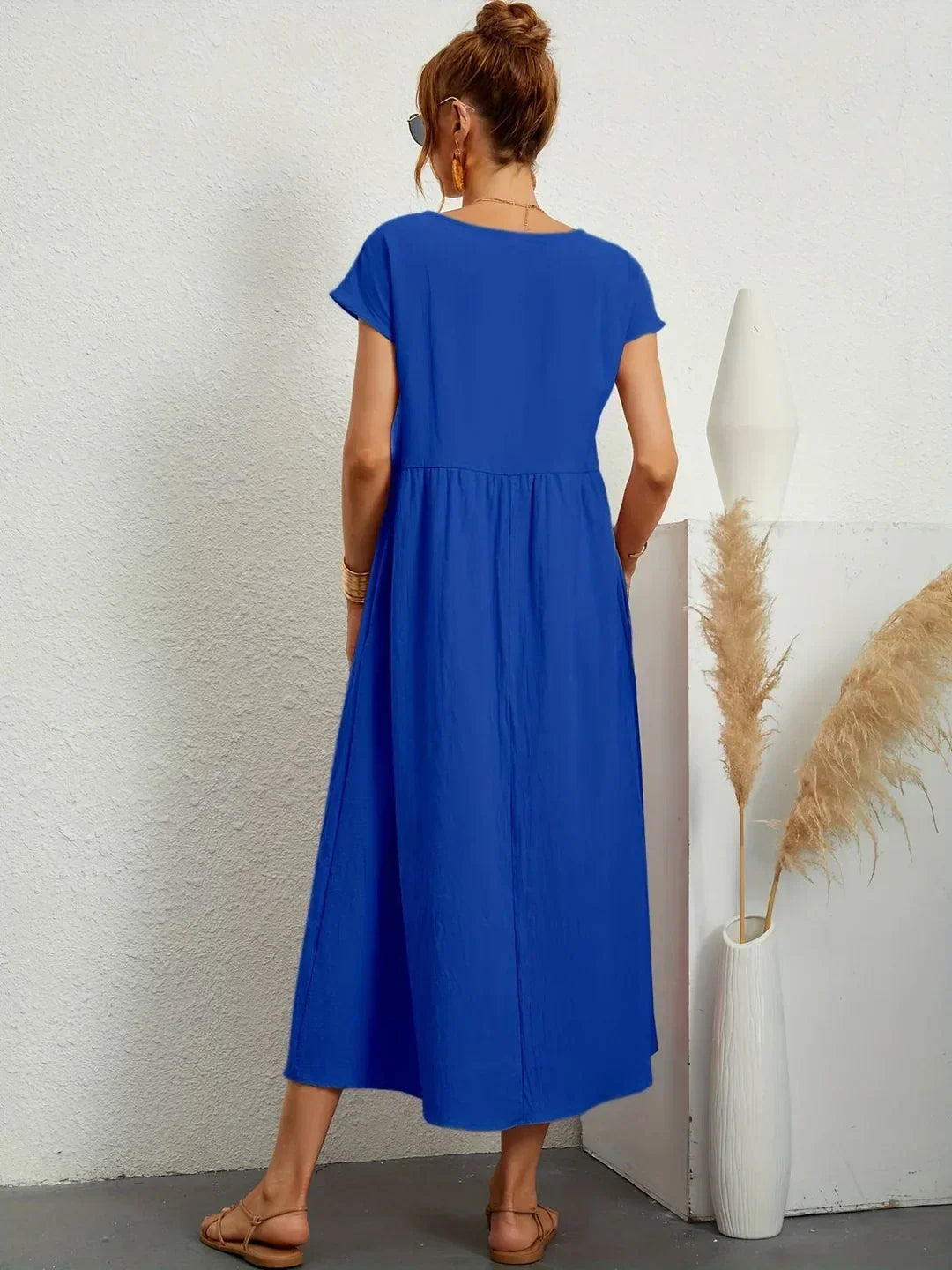 Gabrielle™ | Robe midi fluide élégance intemporelle