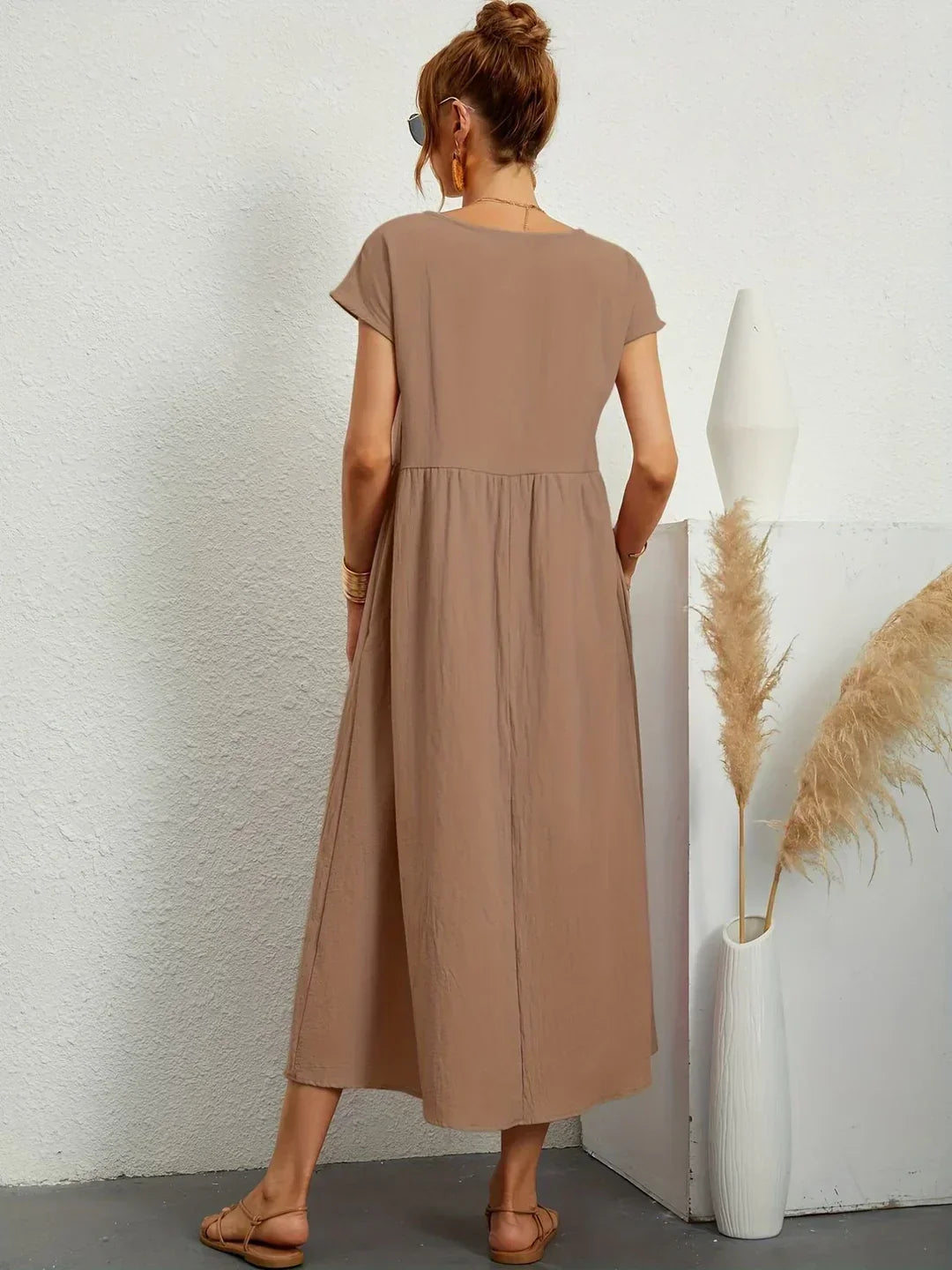 Gabrielle™ | Robe midi fluide élégance intemporelle