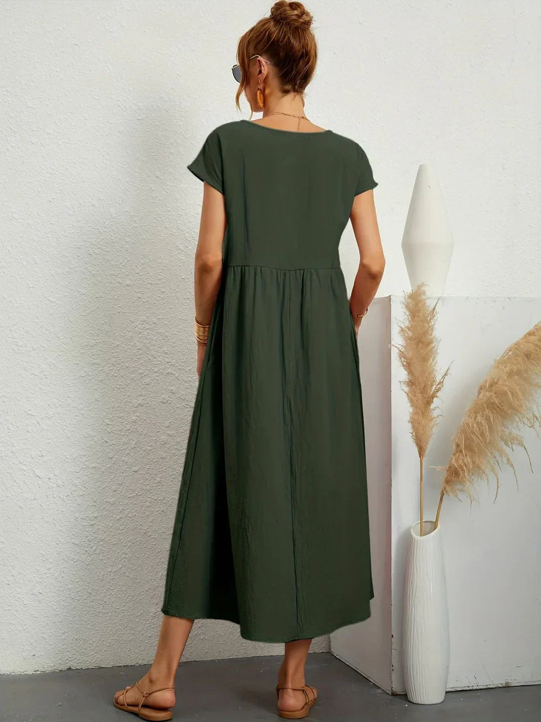 Gabrielle™ | Robe midi fluide élégance intemporelle