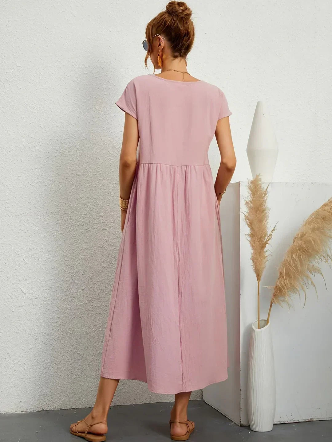 Gabrielle™ | Robe midi fluide élégance intemporelle