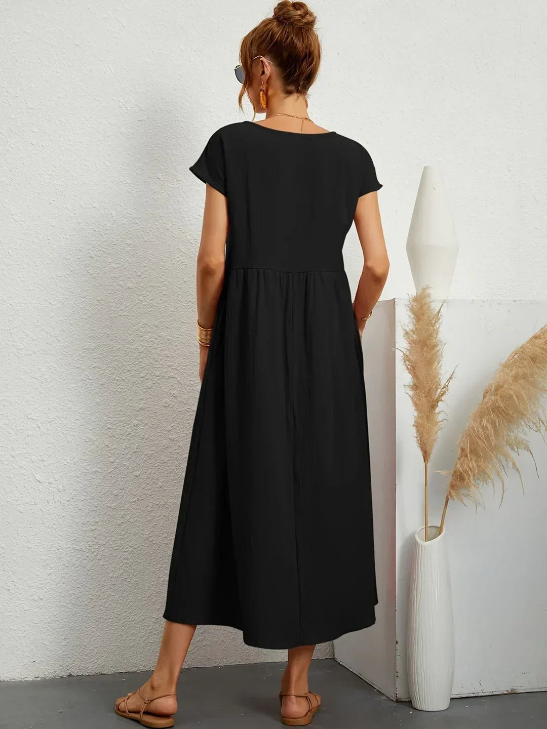 Gabrielle™ | Robe midi fluide élégance intemporelle