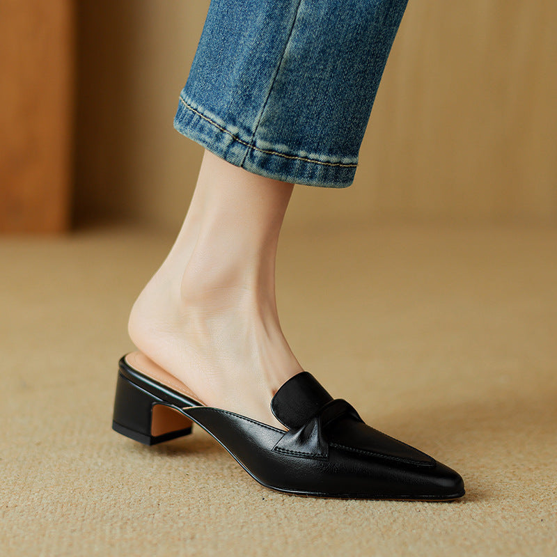 Letizia | Mules à Pointe avec Nœud