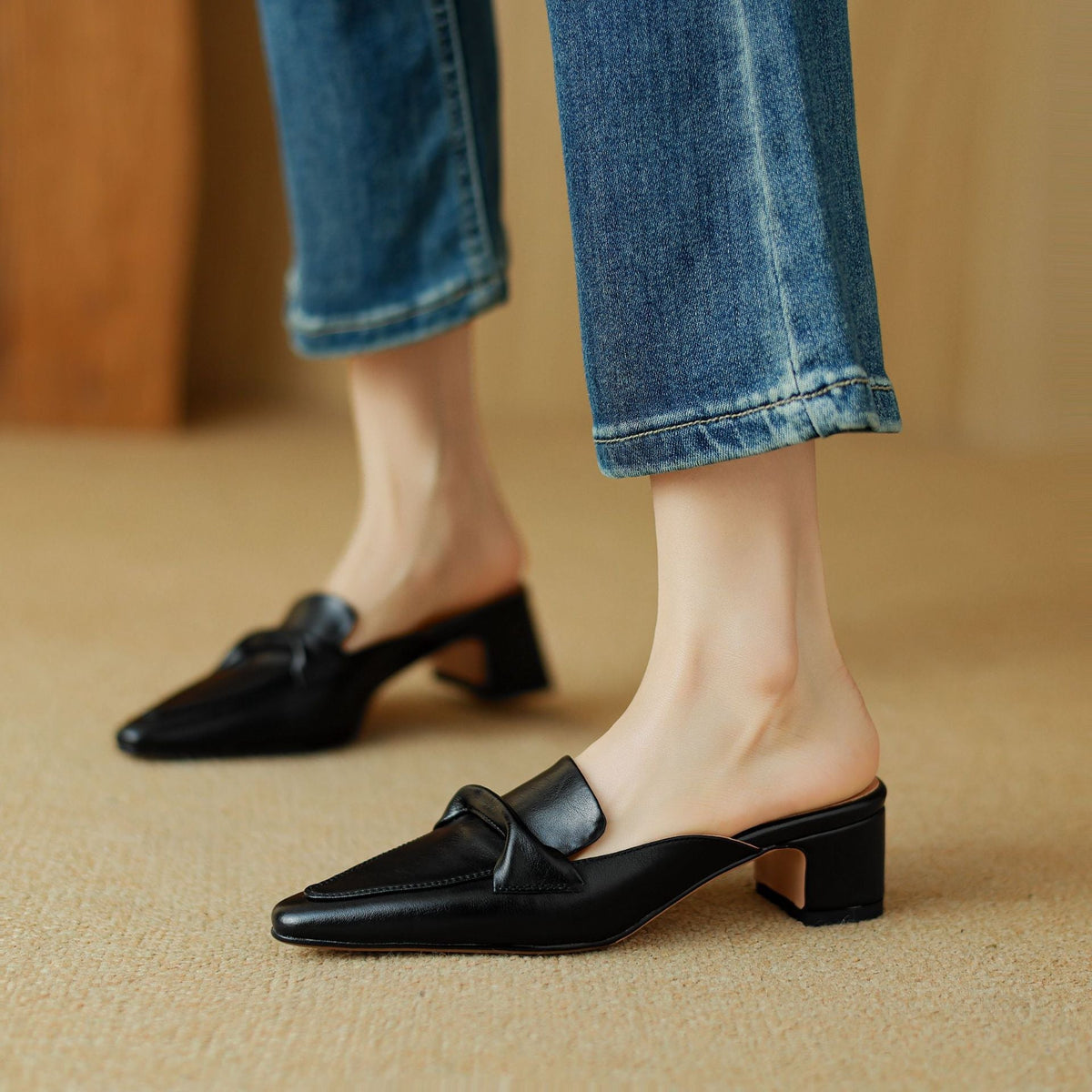 Letizia | Mules à Pointe avec Nœud