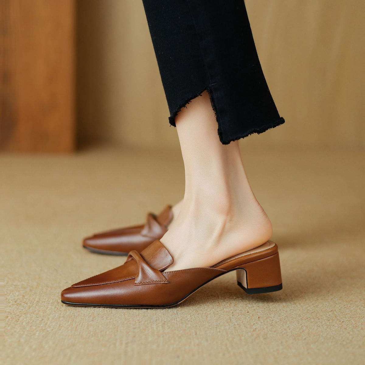 Letizia | Mules à Pointe avec Nœud