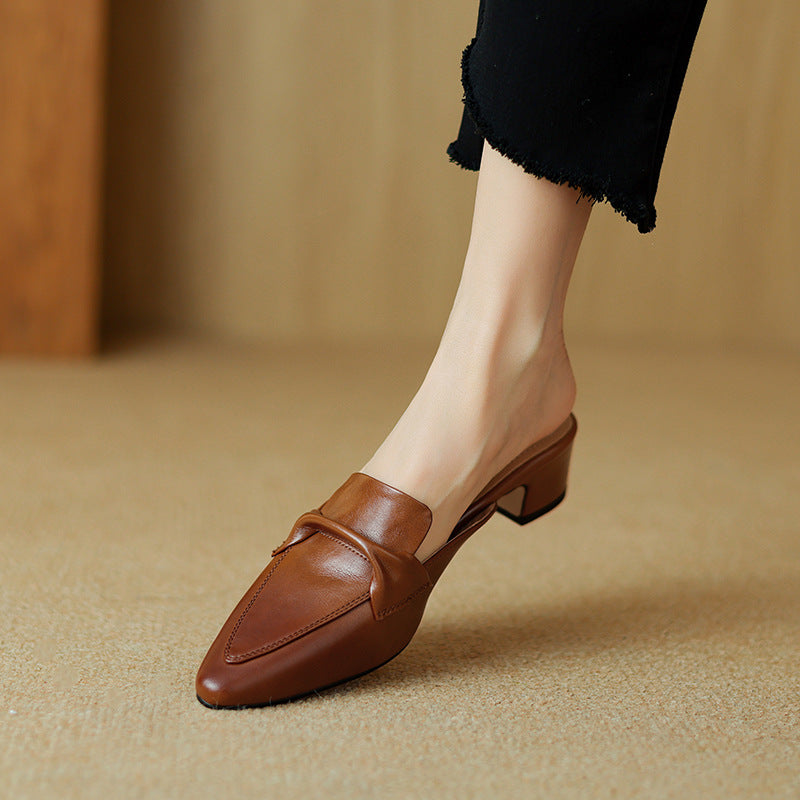 Letizia | Mules à Pointe avec Nœud