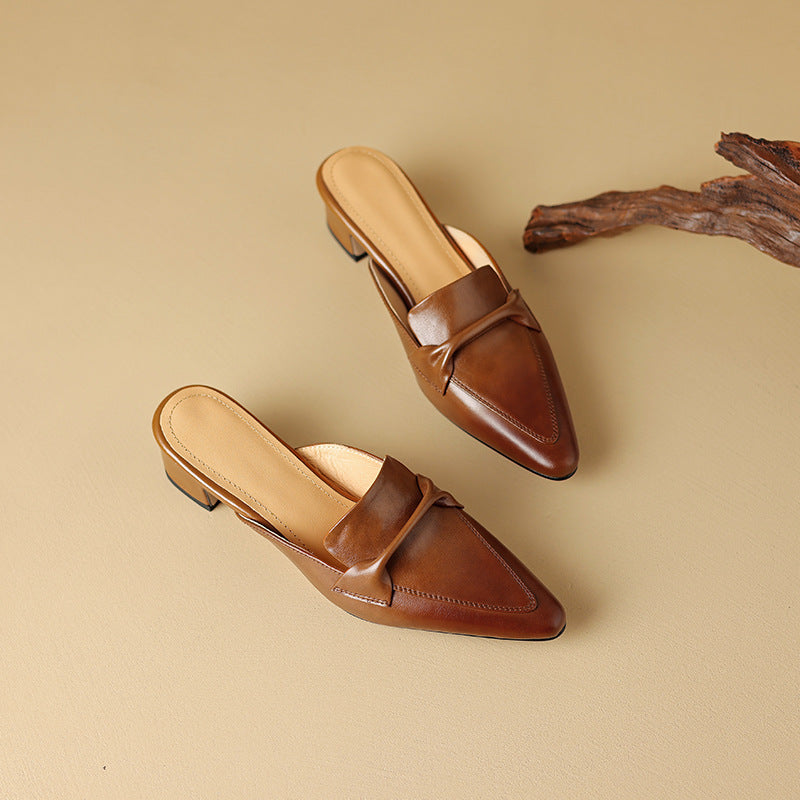 Letizia | Mules à Pointe avec Nœud