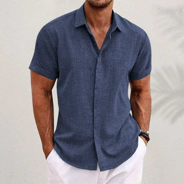 Vellane | Chemise Manches Courtes Texturée pour Homme Laurent