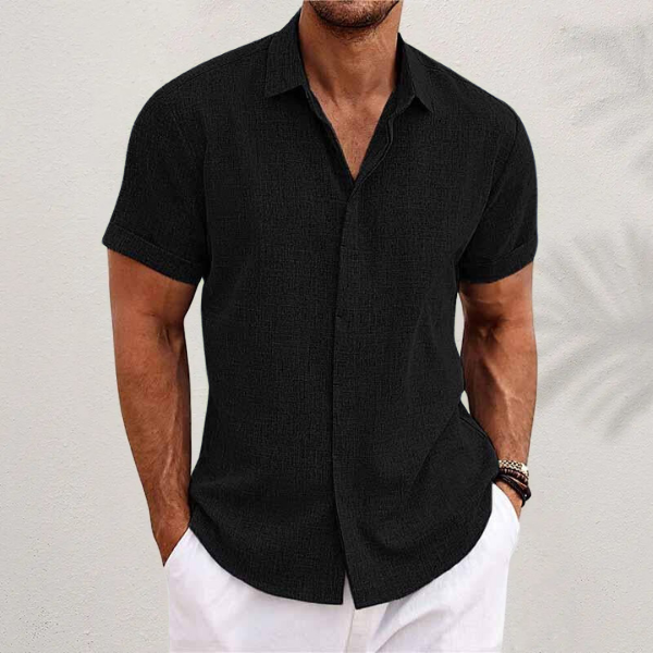 Vellane | Chemise Manches Courtes Texturée pour Homme Laurent