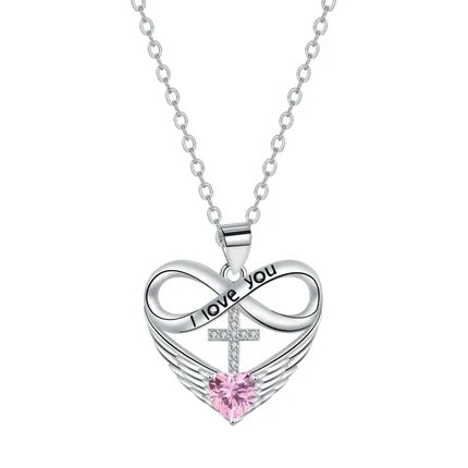 Éternelle™ — Collier cœur infini pierre de naissance