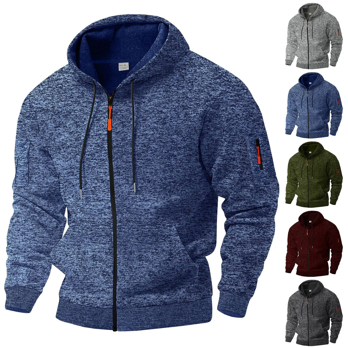 Vellane | Veste Zippée à Capuche pour Homme Éric