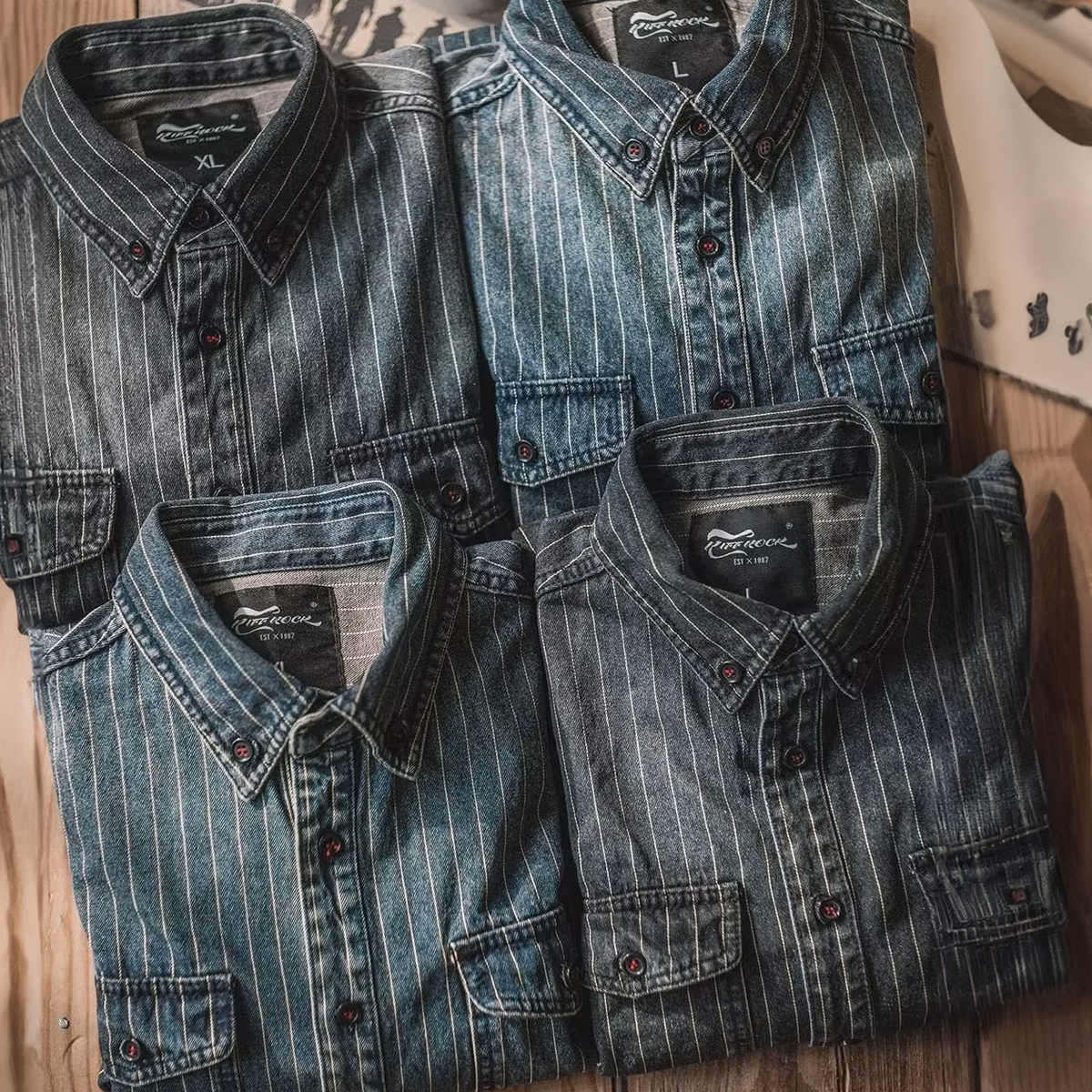 VELLANE | CHEMISE À RAYURES MANCHES LONGUES POUR HOMME