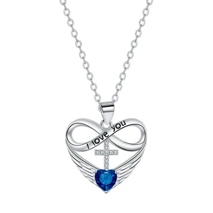 Éternelle™ — Collier cœur infini pierre de naissance