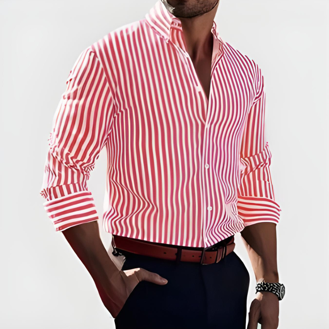 VELLANE | CHEMISE À RAYURES DÉCIDÉES POUR HOMME