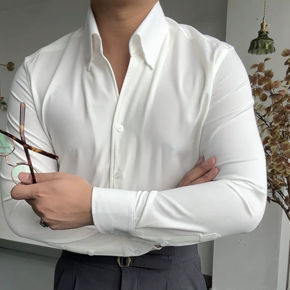 VELLANE | CHEMISE ATHLÉTIQUE ITALIENNE POUR HOMME EN BAMBOU