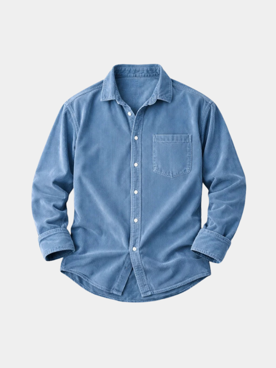 VELLANE | CHEMISE CLASSIQUE EN VELOURS CÔTELÉ POUR HOMMES