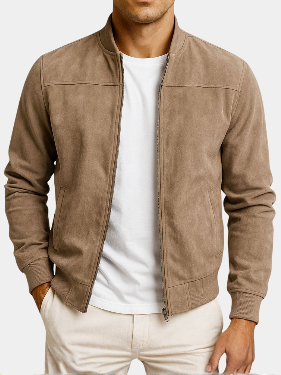Vellane | Blouson Bomber Aspect Suédé pour Homme Antoine
