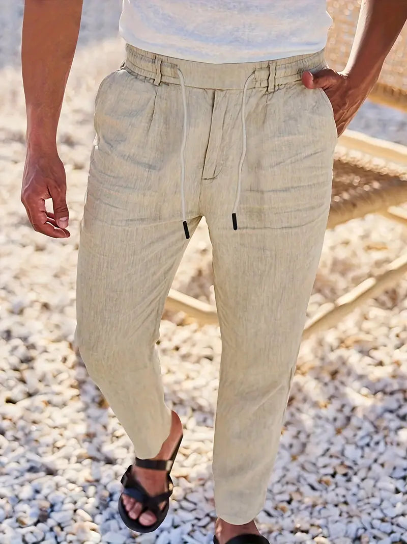 Vellane | Pantalon à Cordon et Pinces pour Homme Nicolas